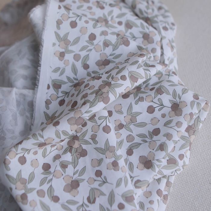 Hind Full - Batiste de coton Silkyne BIO imprimé exclusif nature
