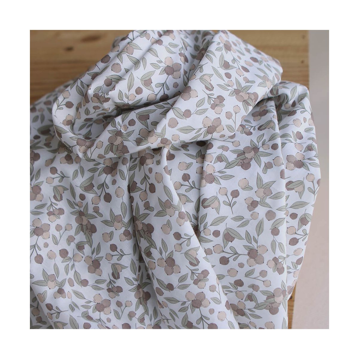 Hind Full - Batiste de coton Silkyne BIO imprimé exclusif nature
