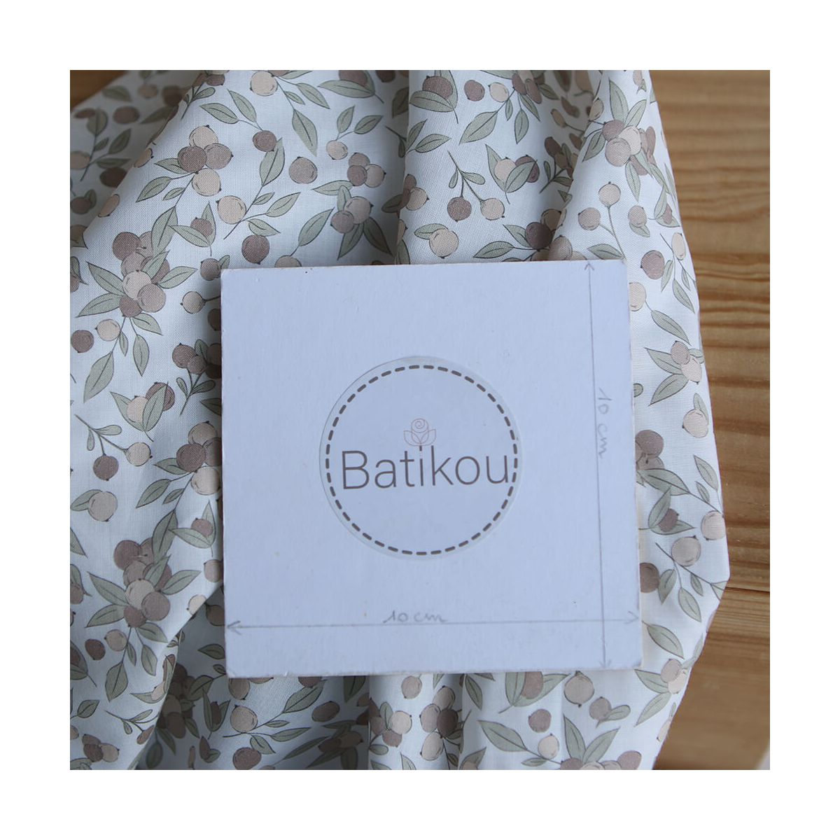 Hind Full - Batiste de coton Silkyne BIO imprimé exclusif nature