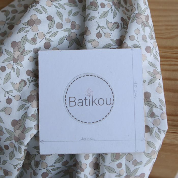 Hind Full - Batiste de coton Silkyne BIO imprimé exclusif nature