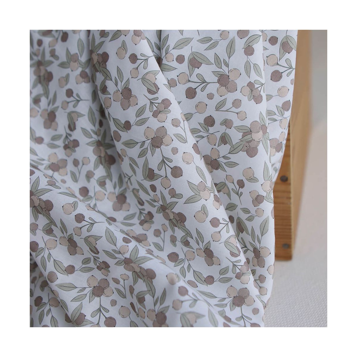 Hind Full - Batiste de coton Silkyne BIO imprimé exclusif nature