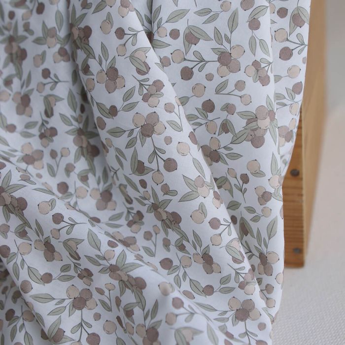 Hind Full - Batiste de coton Silkyne BIO imprimé exclusif nature