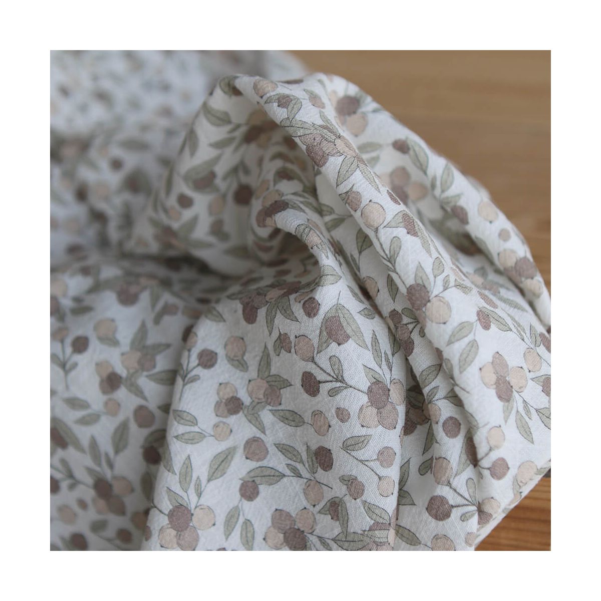 Hind full - Coton lavé bio motif exclusif nautre