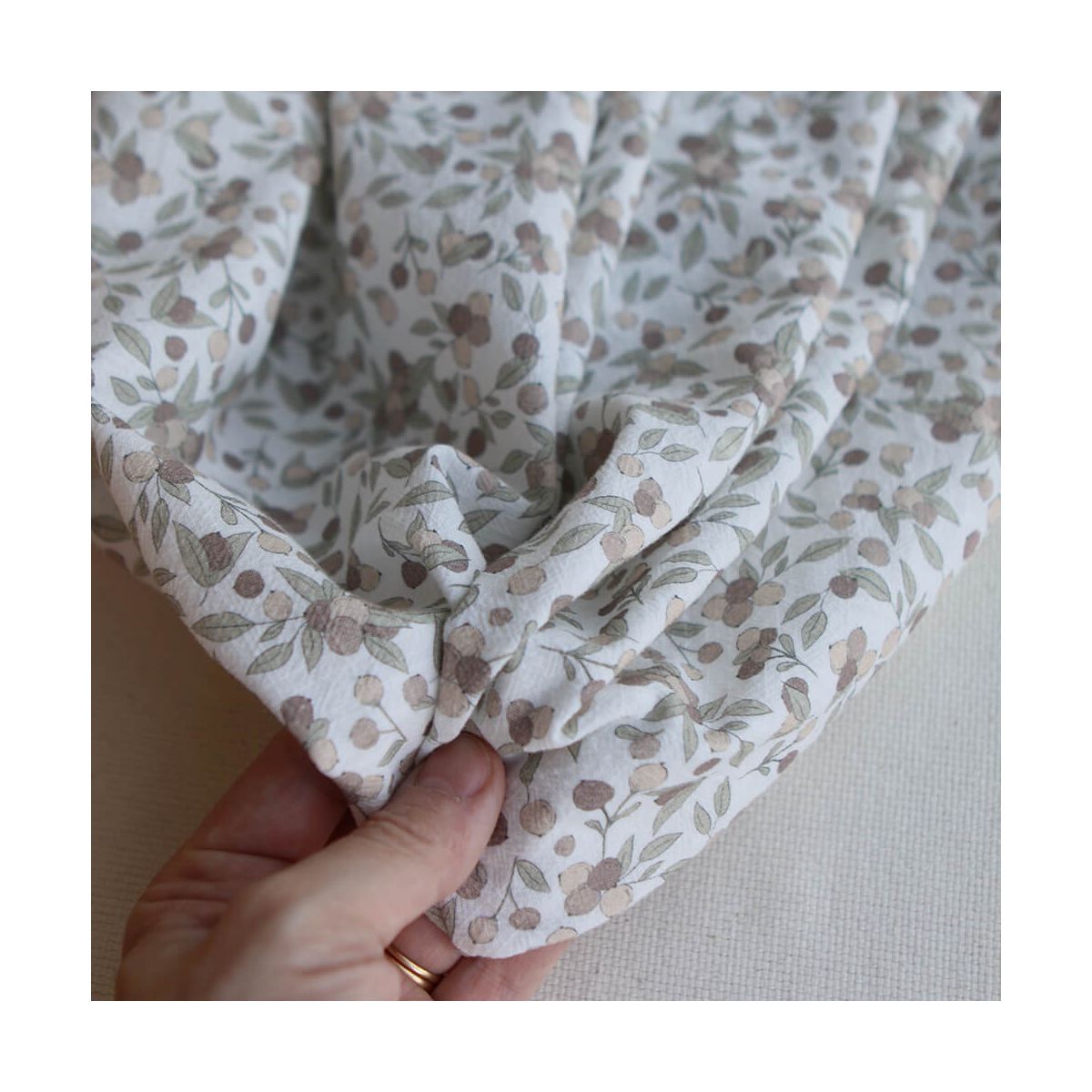 Hind full - Coton lavé bio motif exclusif nautre