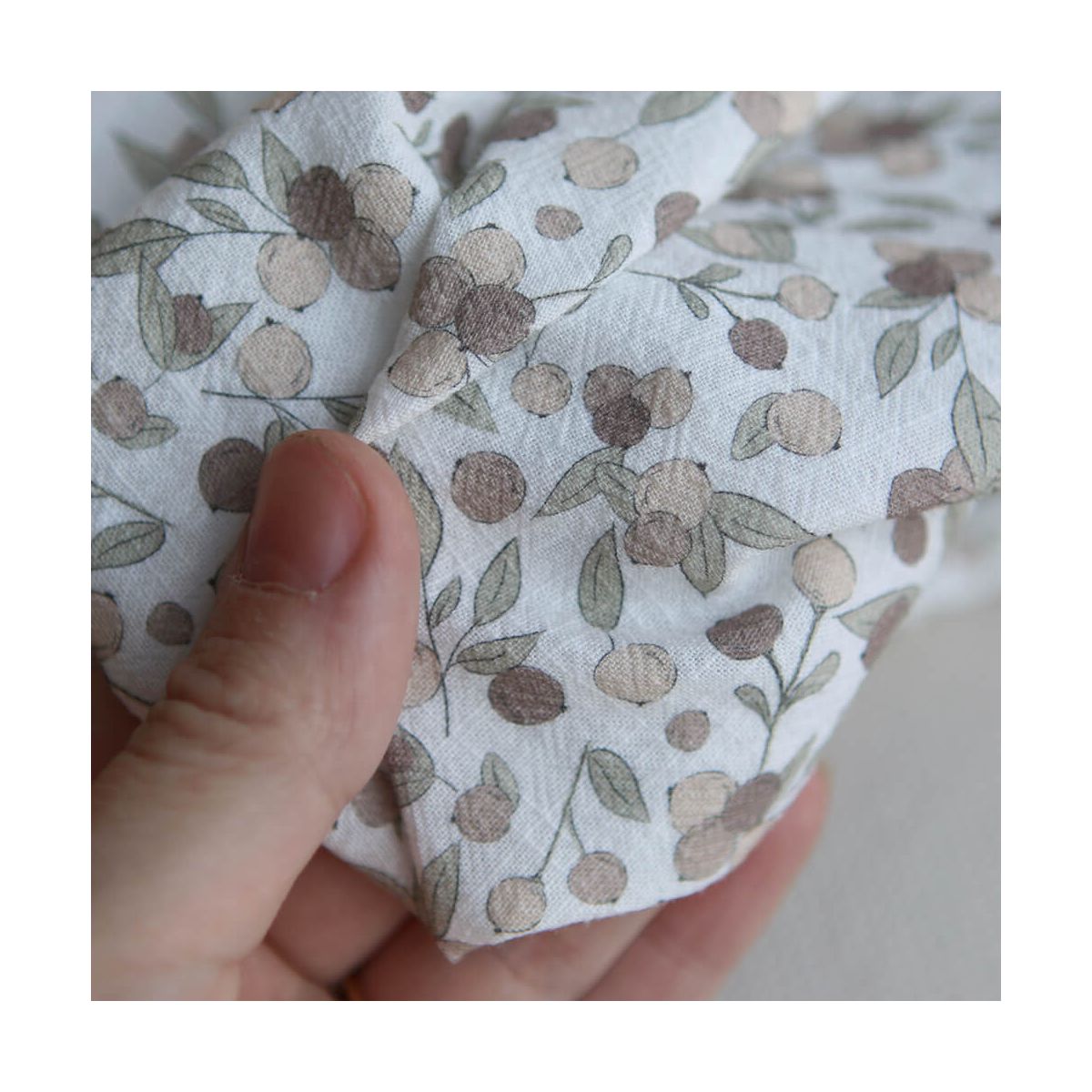Hind full - Coton lavé bio motif exclusif nautre