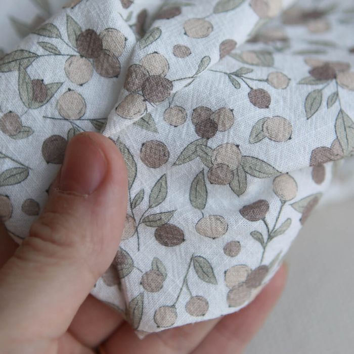 Hind full - Coton lavé bio motif exclusif nautre