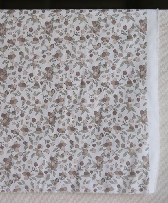 Hind Full - Popeline douce coton BIO organique fond blanc lait exclusif nature