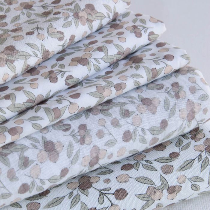 Hind Full - Popeline douce coton BIO organique fond blanc lait exclusif nature