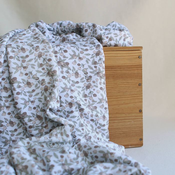 Hind full - Jersey coton côtes fines motif exclusif nature