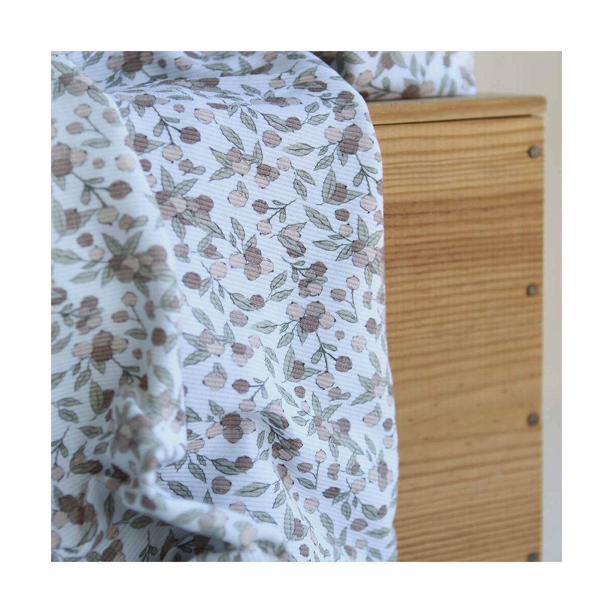 Hind full - Jersey coton côtes fines motif exclusif nature