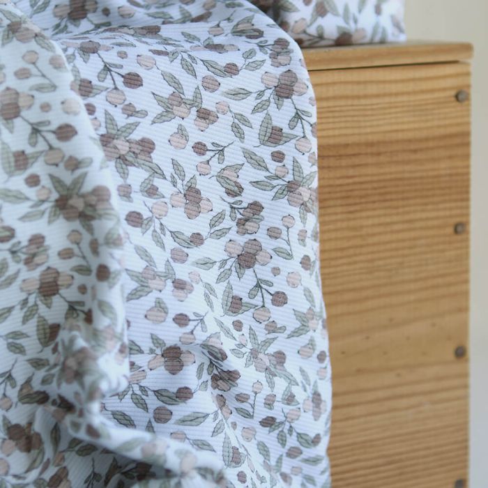 Hind full - Jersey coton côtes fines motif exclusif nature