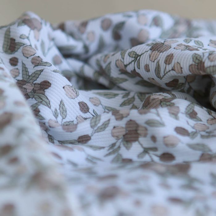Hind full - Jersey coton côtes fines motif exclusif nature