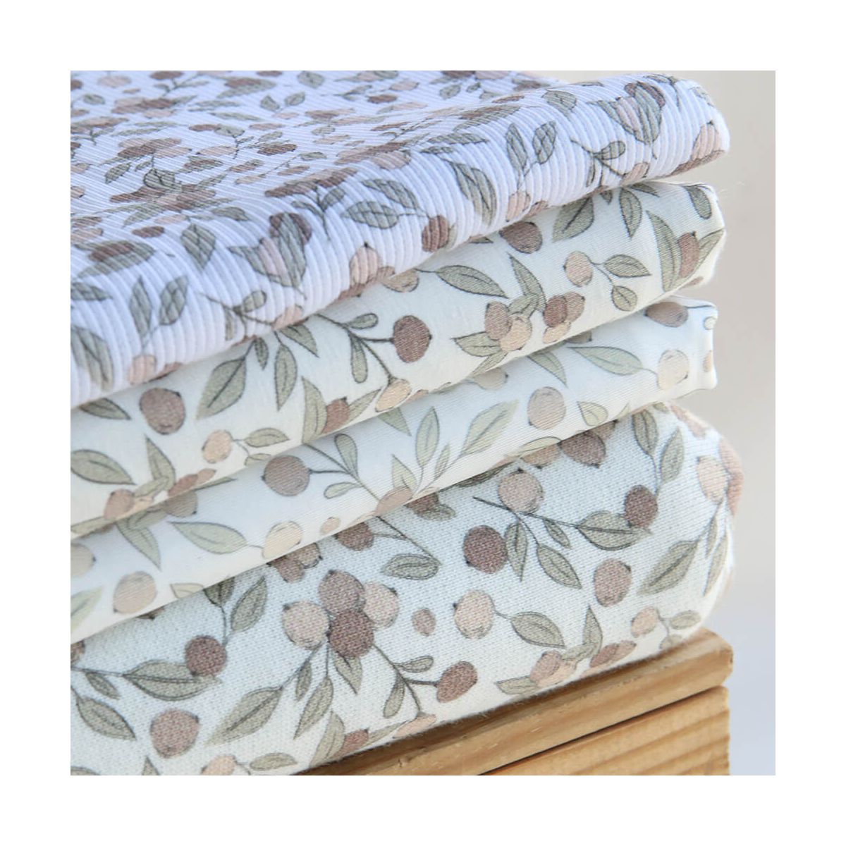Hind full - Jersey coton côtes fines motif exclusif nature