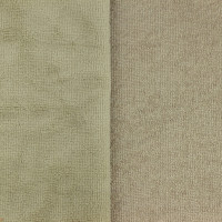 Eponge bambou / coton doudou coloris taupe