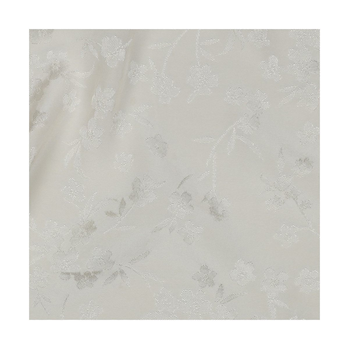 Jasmine - Viscose tissage jacquard fleuri écru