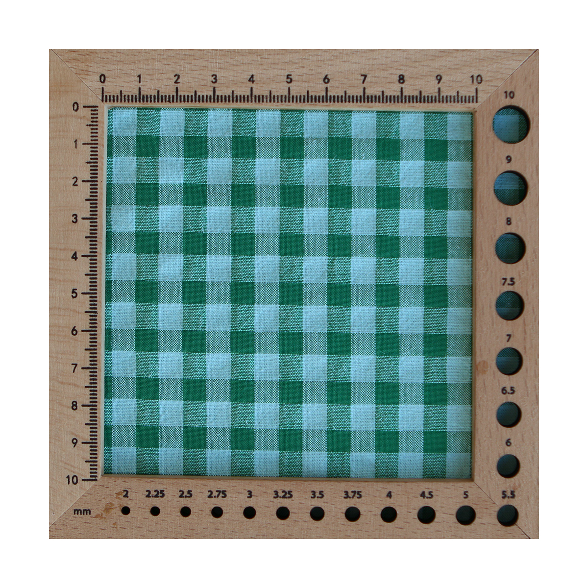 Seersucker / Coton gaufré vichy 6mm diabolo menthe