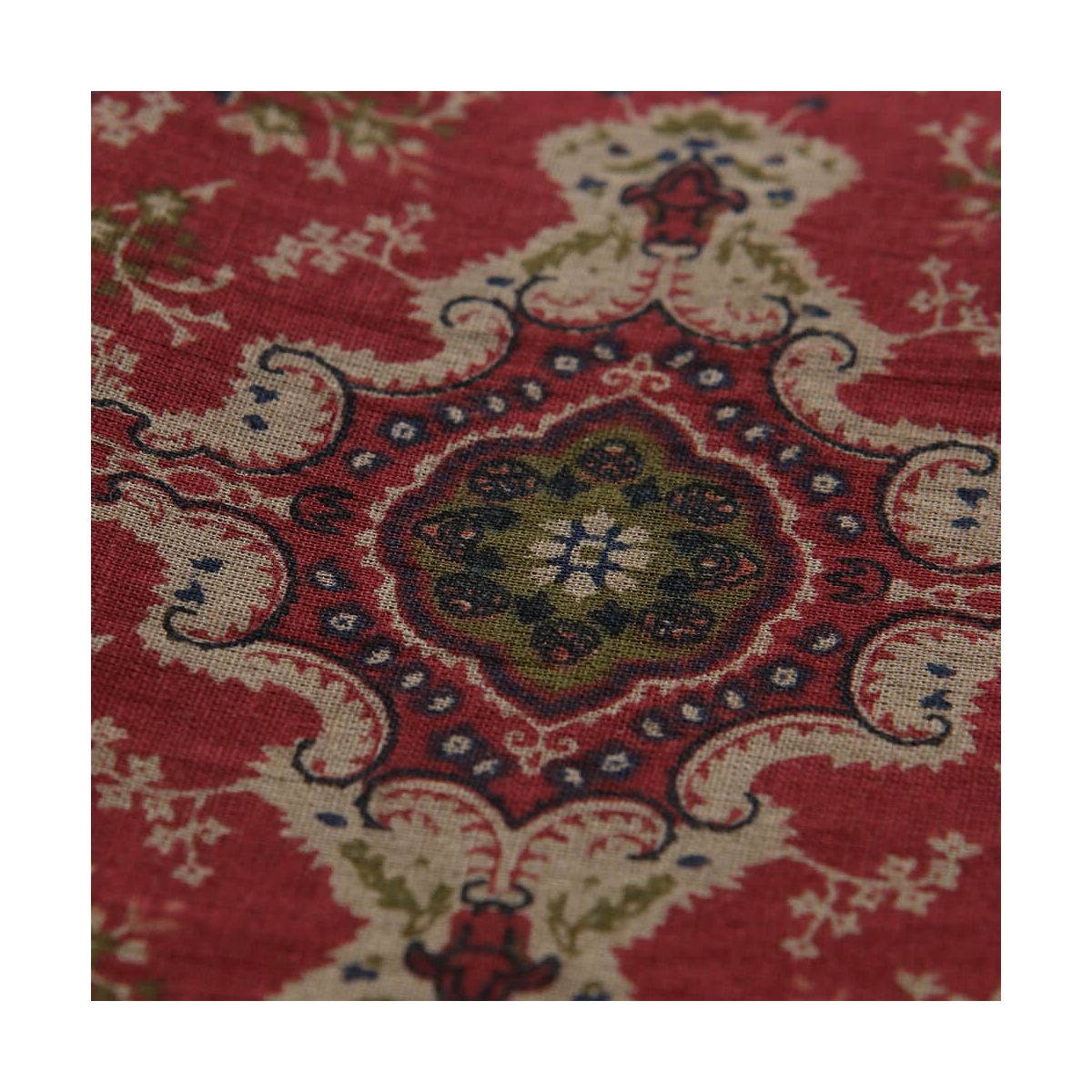 Kiran - Tissu indien en coton imprimé main Hand Block marine