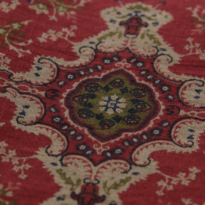 Kiran - Tissu indien en coton imprimé main Hand Block marine