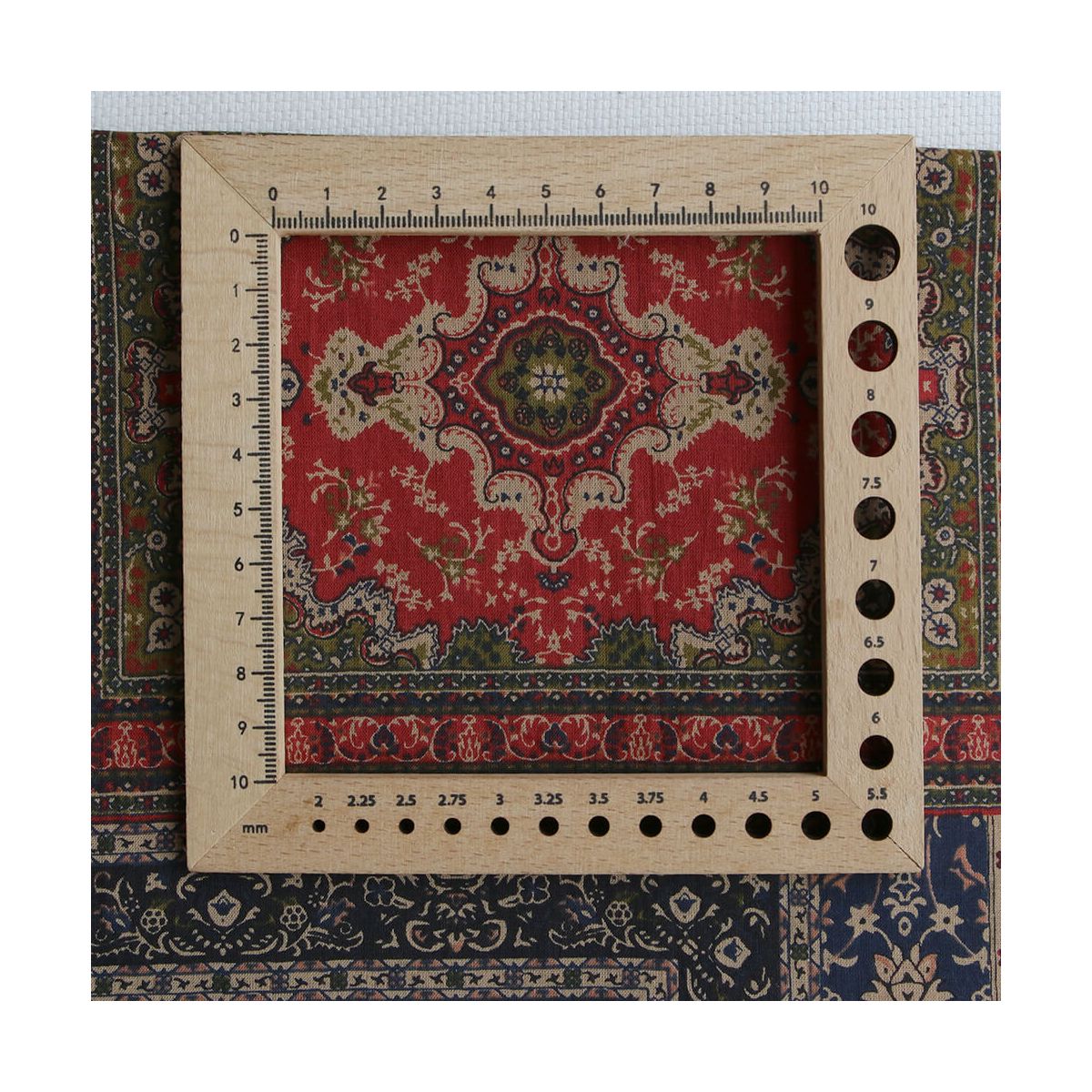 Kiran - Tissu indien en coton imprimé main Hand Block marine