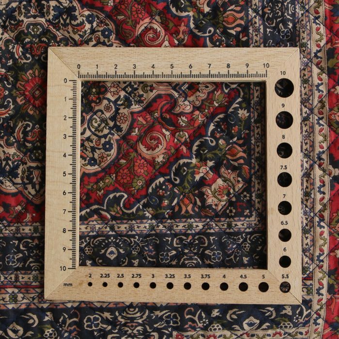Kiran - Tissu indien matelassé double face coton hand block largeur 100cm