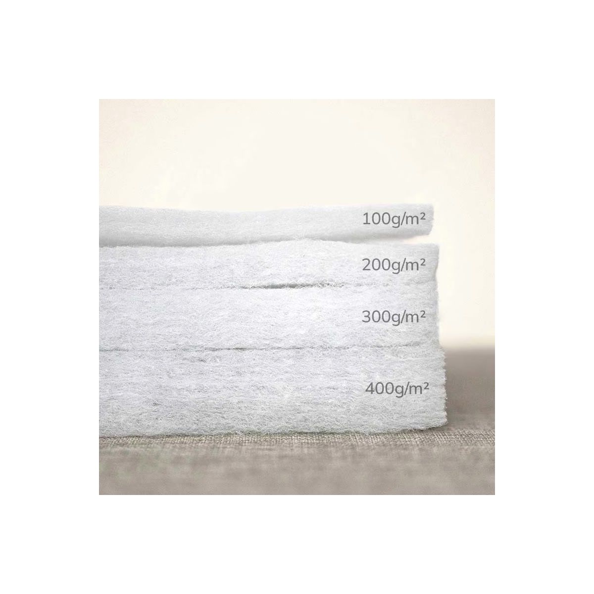 Ouate molleton ouatine épaisse 300g 22 - 25mm épaisseur