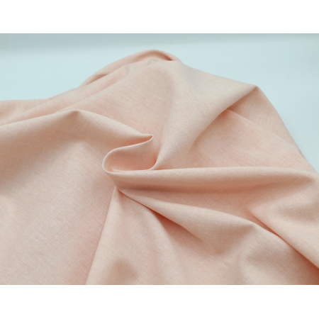 Chambray coton coloris rose poudré Chambray coton coloris rose poudré