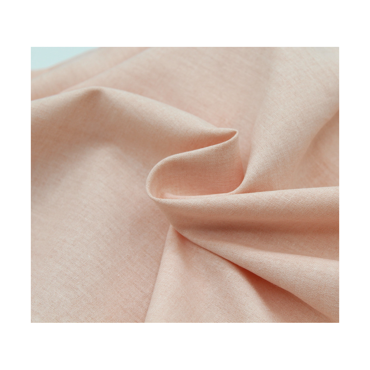 Chambray coton coloris rose poudré Chambray coton coloris rose poudré