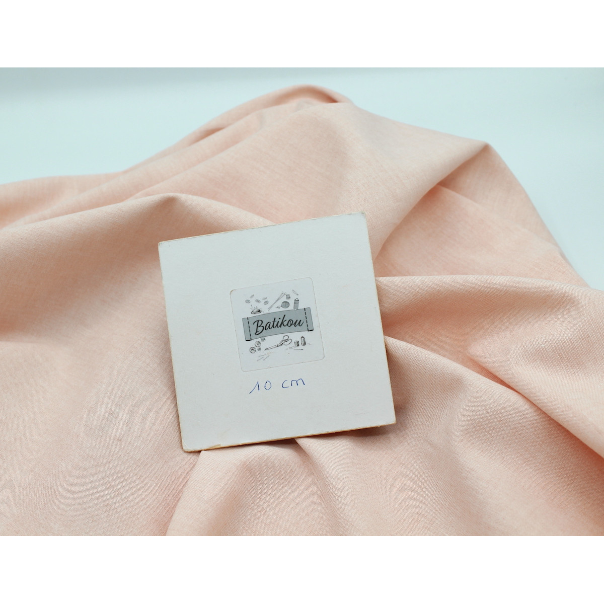 Chambray coton coloris rose poudré Chambray coton coloris rose poudré