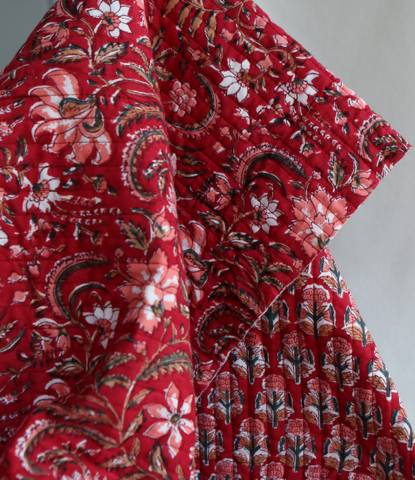 copy of Neha - Tissu indien matelassé double face coton hand block largeur 100cm