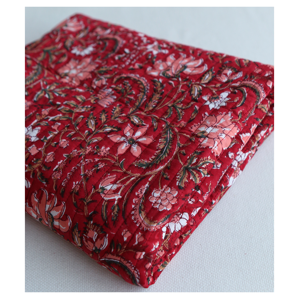 copy of Neha - Tissu indien matelassé double face coton hand block largeur 100cm