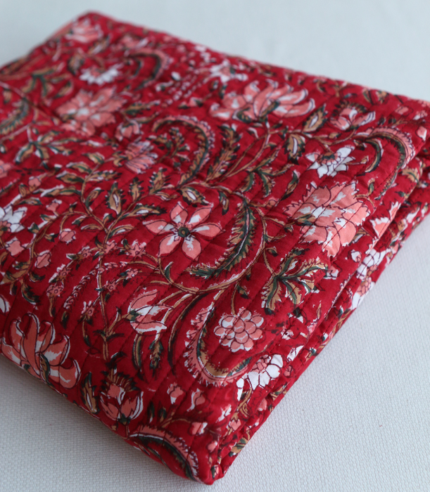 copy of Neha - Tissu indien matelassé double face coton hand block largeur 100cm