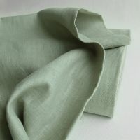 Lin lavé coloris vert amande