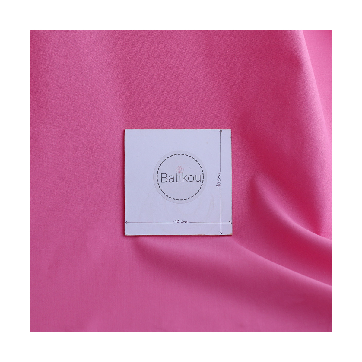 Popeline coton douce qualité SWEET coloris uni framboise