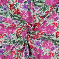 Joy - Viscose Ecovero imprimé fleuri purple