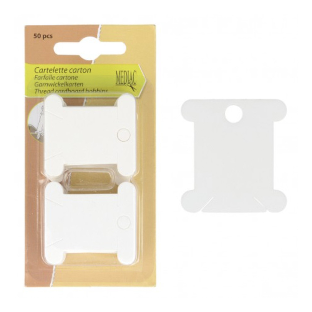 Lot 50 cartelettes, rangement fils à coudre ou broder