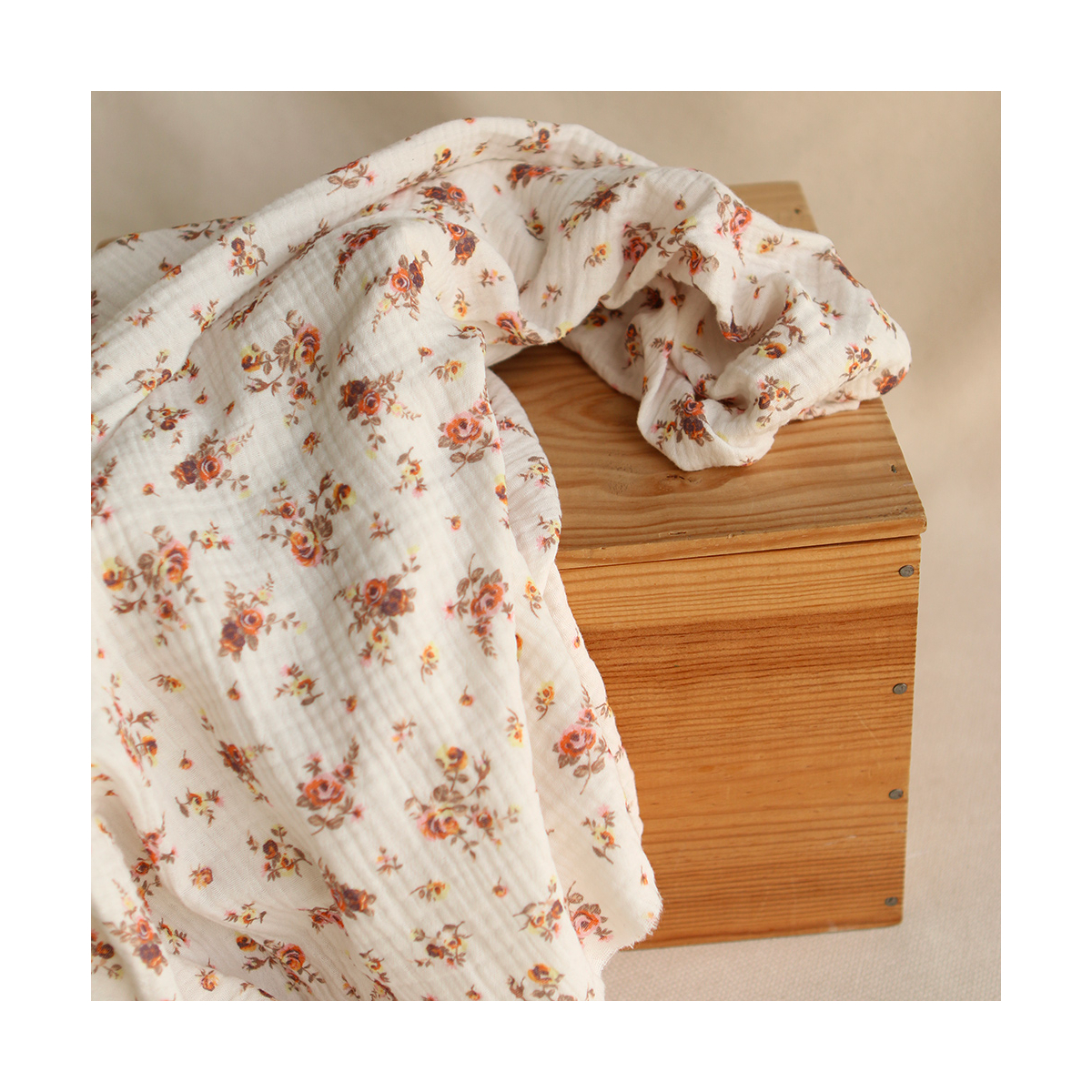 Nina - Double gaze de coton BIO motif exclusif