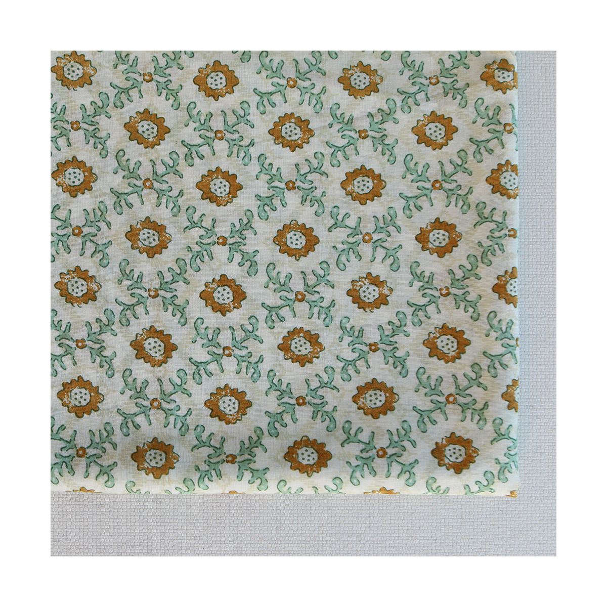 Jivan B - Tissu indien coton hand block traditionnel
