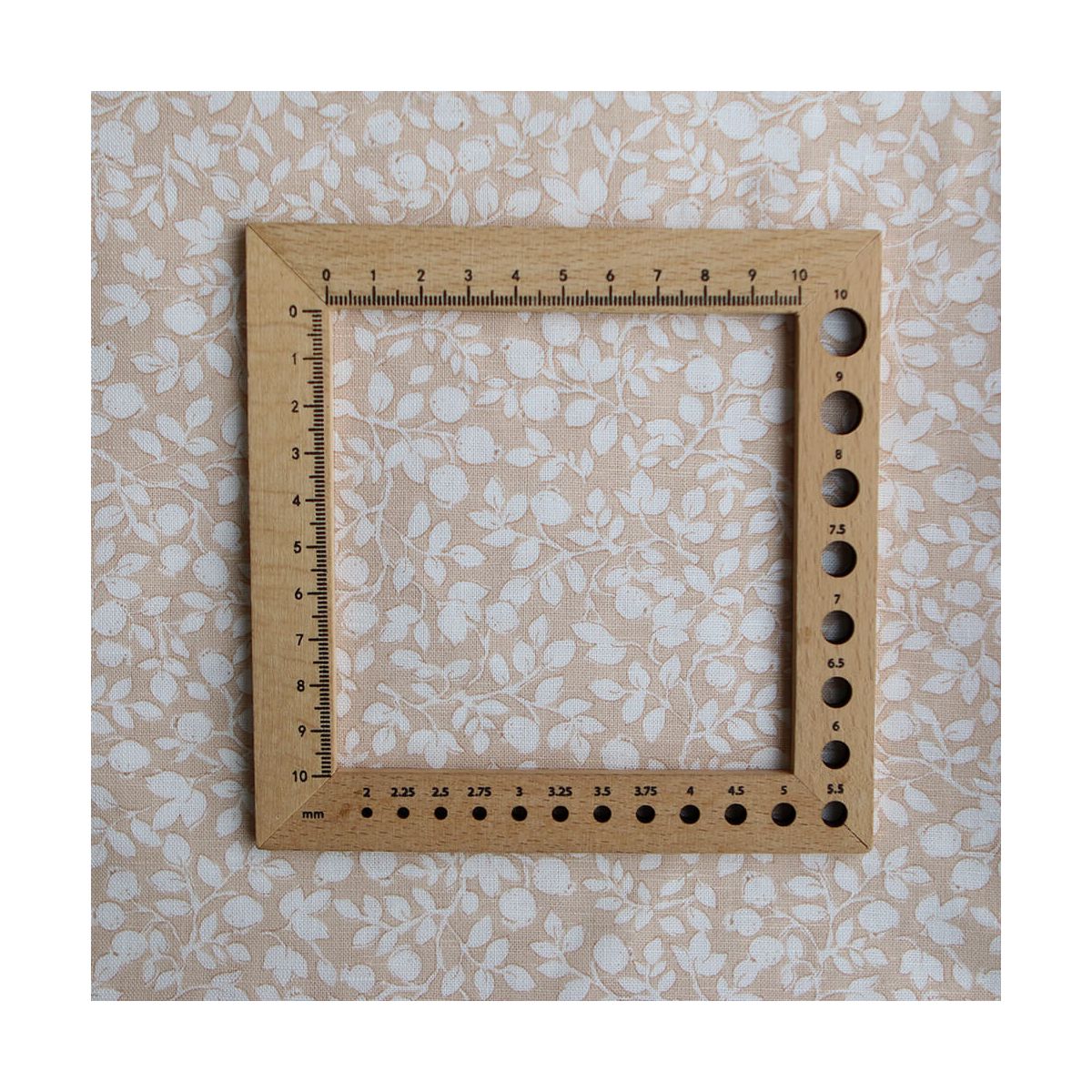 Amaury - Tissu lin coton motif délicat blanc lait et cappuccino