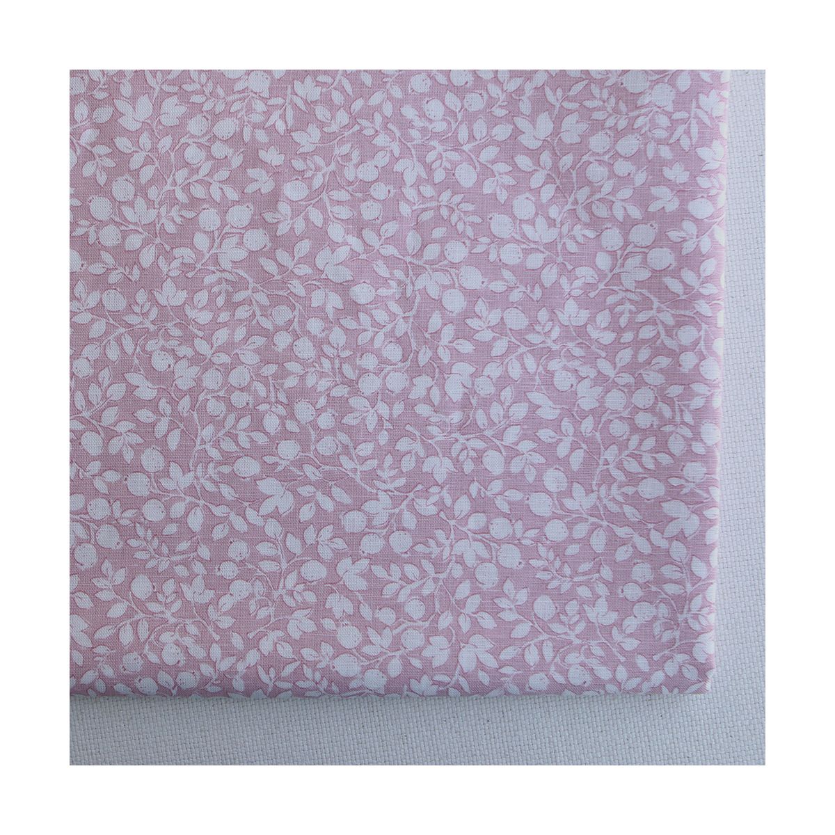 copie de Amaury - Tissu lin coton motif délicat blanc lait et cappuccino