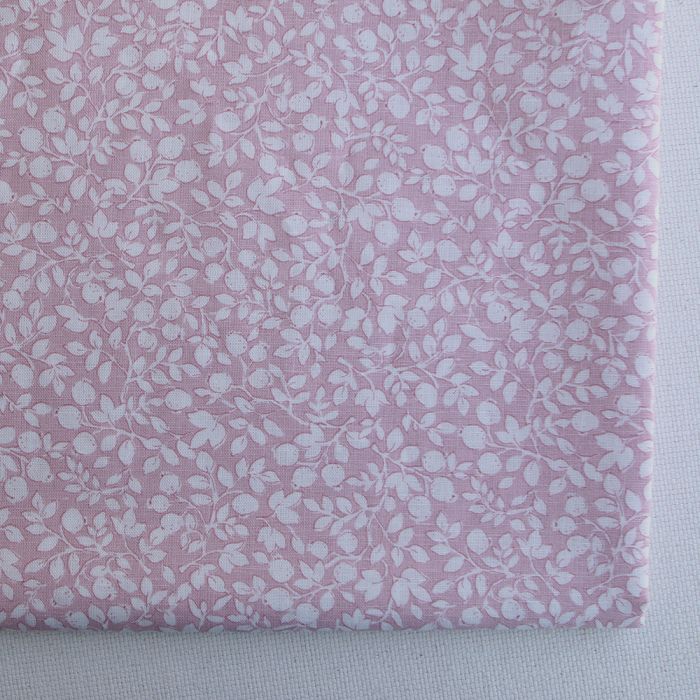 copie de Amaury - Tissu lin coton motif délicat blanc lait et cappuccino