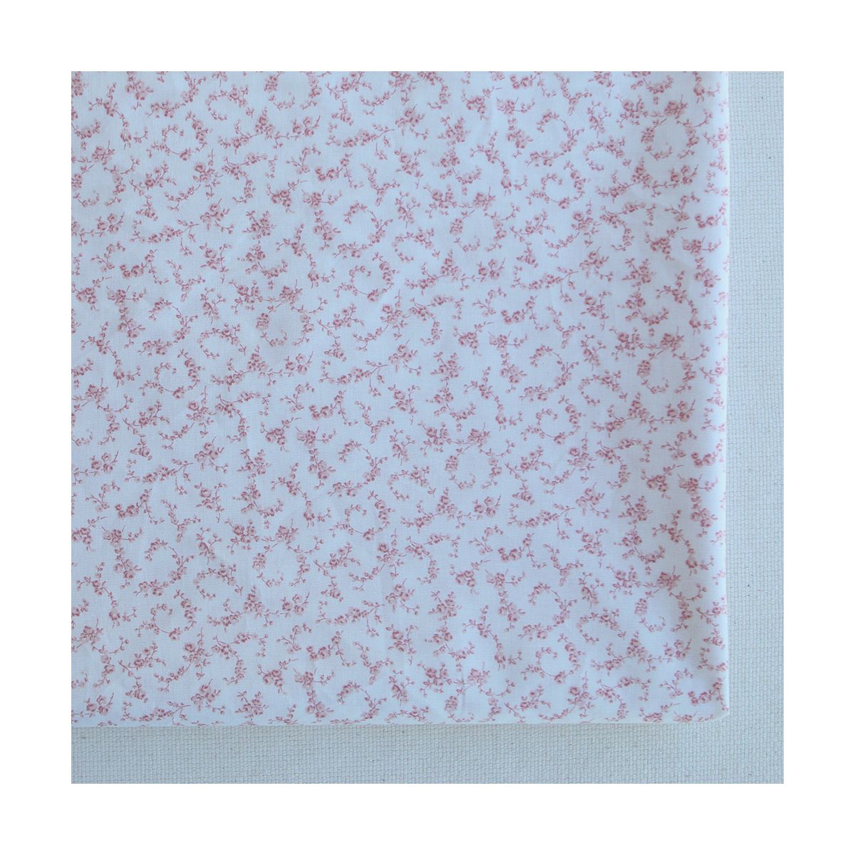 Sakura - Popeline de coton douce qualité SWEET fond lait petit fleuri rose tendre