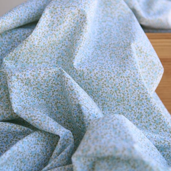 copie de Amelie - Popeline de coton fleuri teintes roses