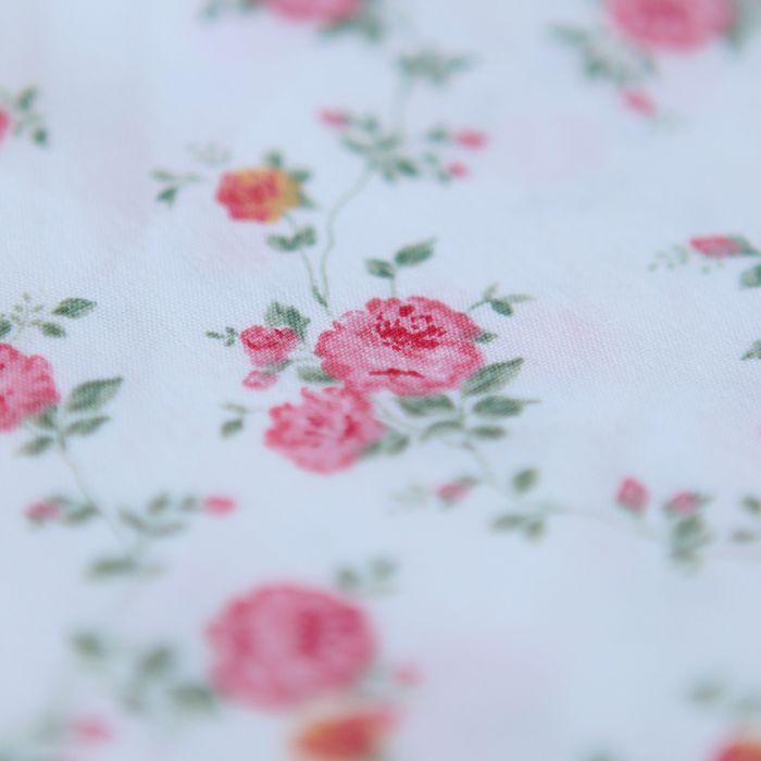 Celeste - Popeline de coton imprimé roses