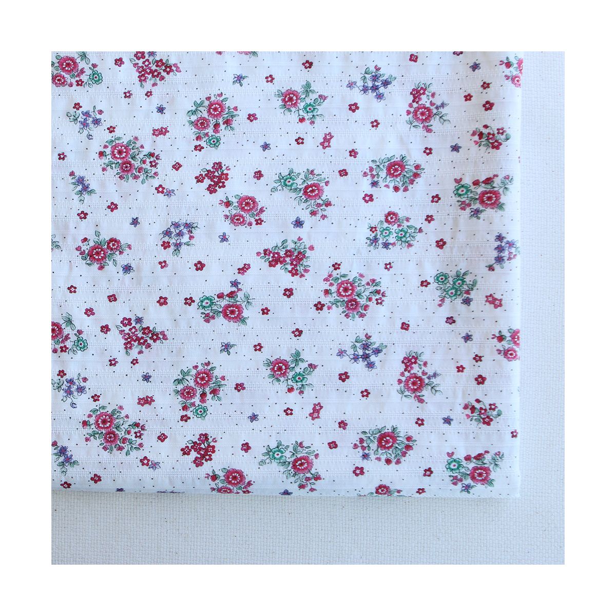 copie de Alicia - Tissu coton texturé imprimé bois de rose
