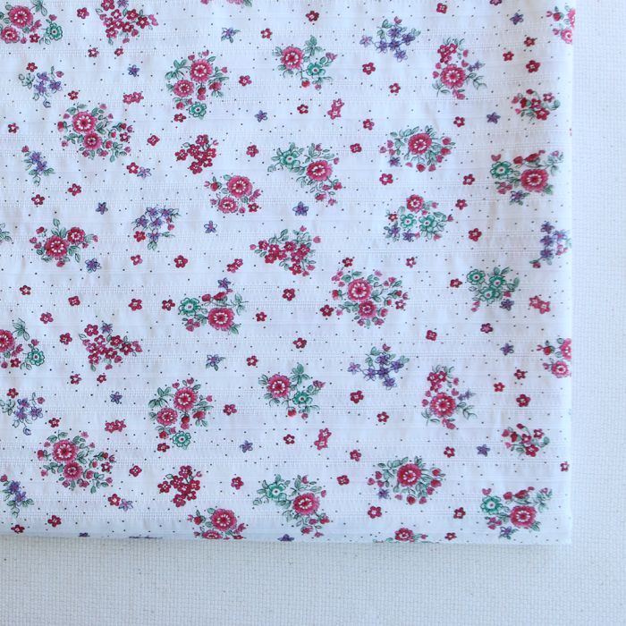 copie de Alicia - Tissu coton texturé imprimé bois de rose