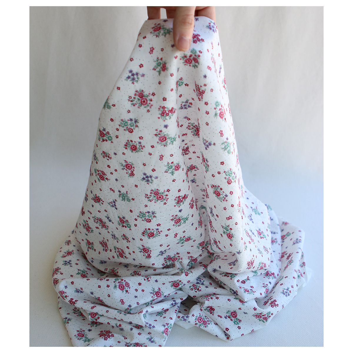 copie de Alicia - Tissu coton texturé imprimé bois de rose