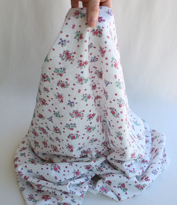 copie de Alicia - Tissu coton texturé imprimé bois de rose