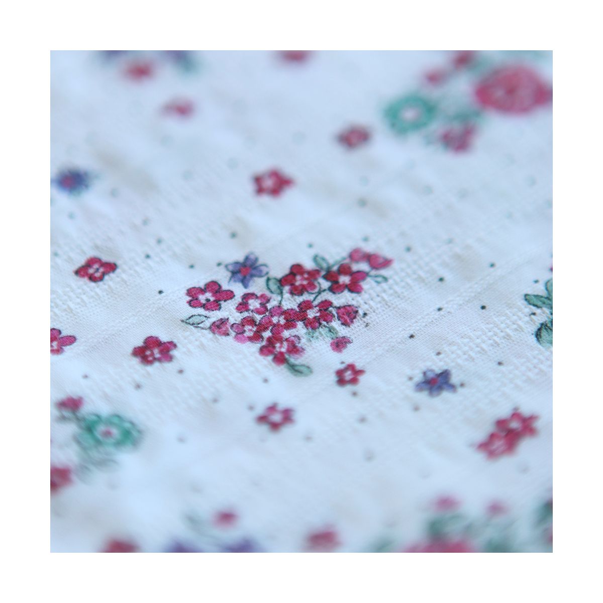 copie de Alicia - Tissu coton texturé imprimé bois de rose