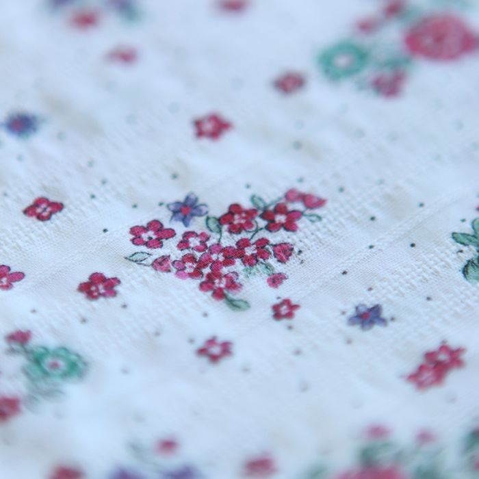 copie de Alicia - Tissu coton texturé imprimé bois de rose