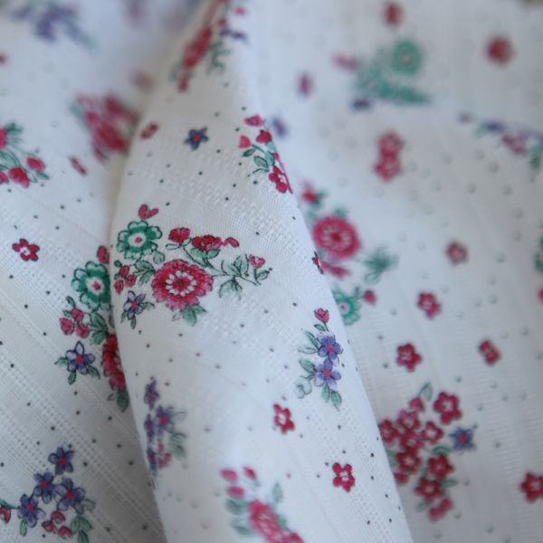 copie de Alicia - Tissu coton texturé imprimé bois de rose 2